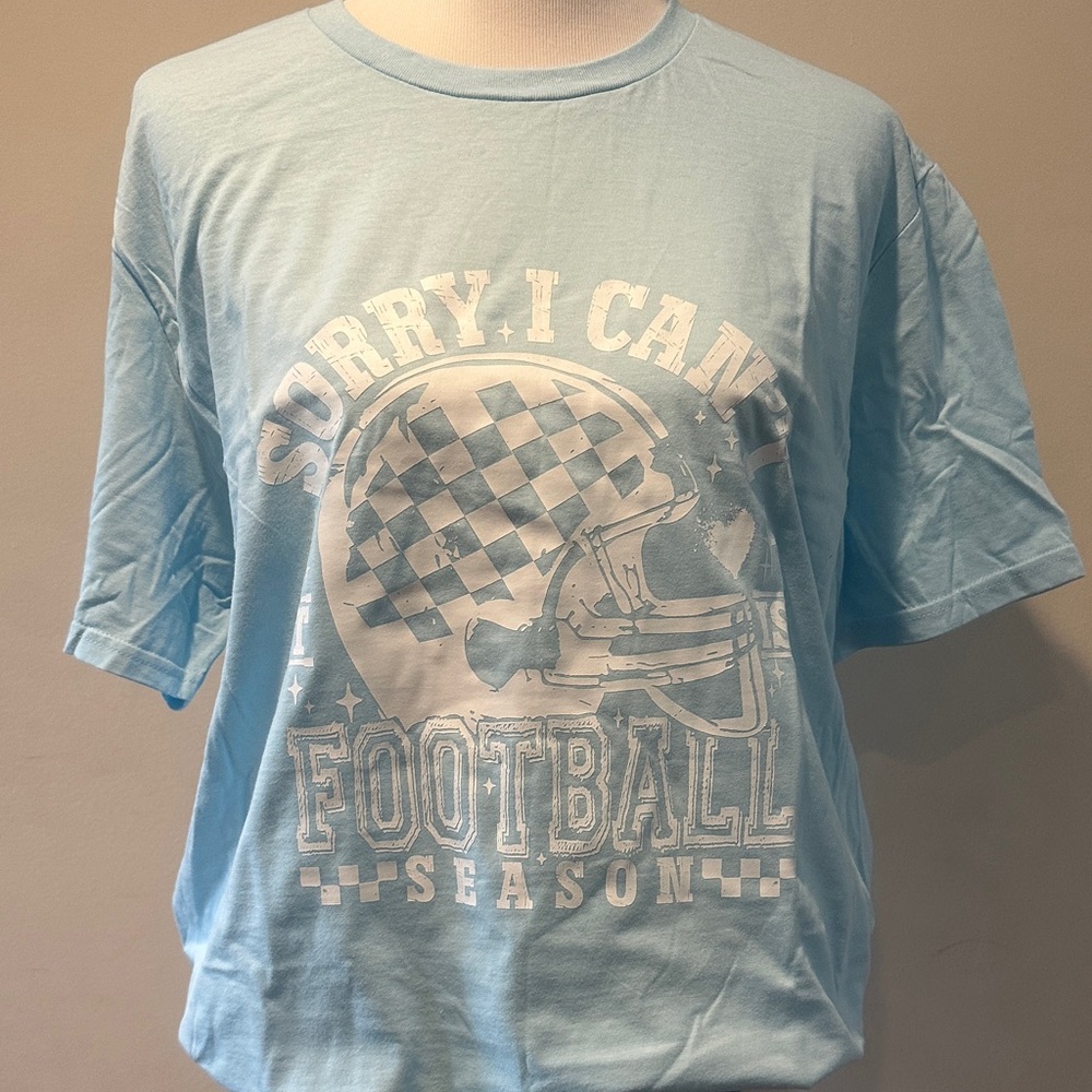 Jerzees Light Blue Graphic Tee